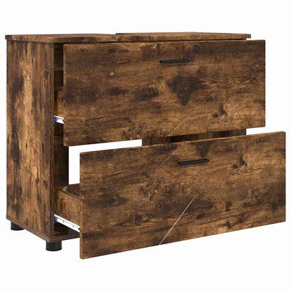 Mobile da Bagno con cassetto Rovere fumÃ© 76,5 x 35 x 64 cm