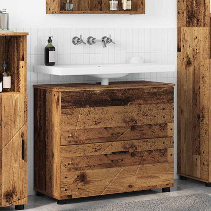 Mobile da Bagno con cassetto Legno vecchio 76,5 x 35 x 64 cm