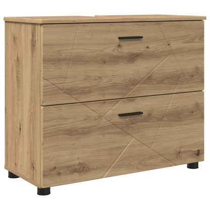 Mobile da Bagno con porta Rovere artigianale 76,5 x 35 x 64 cm