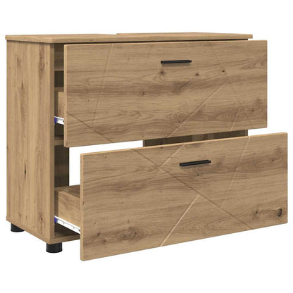 Mobile da Bagno con porta Rovere artigianale 76,5 x 35 x 64 cm