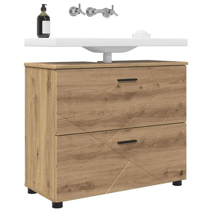 Mobile da Bagno con porta Rovere artigianale 76,5 x 35 x 64 cm