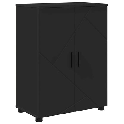 Mobile da Bagno con archiviazione Nero 60 x 35 x 80 cm