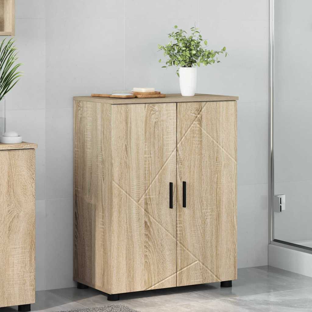 Mobile da Bagno con archiviazione Rovere Sonoma 60 x 35 x 80 cm