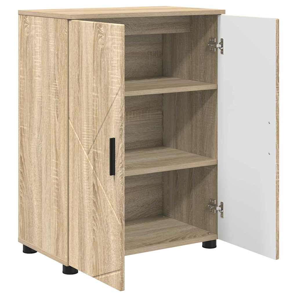 Mobile da Bagno con archiviazione Rovere Sonoma 60 x 35 x 80 cm