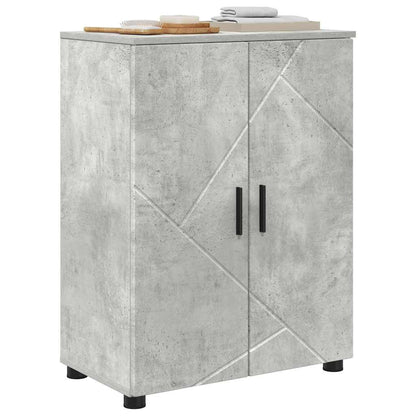 Mobile da Bagno con porta Grigio cemento 60 x 35 x 80 cm