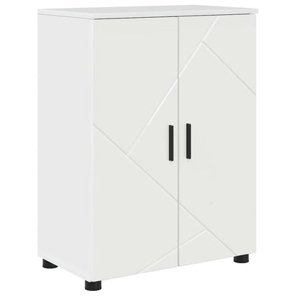 Mobile da Bagno con archiviazione Bianco Lucido 60 x 35 x 80 cm