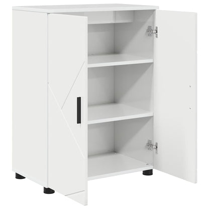 Mobile da Bagno con archiviazione Bianco Lucido 60 x 35 x 80 cm