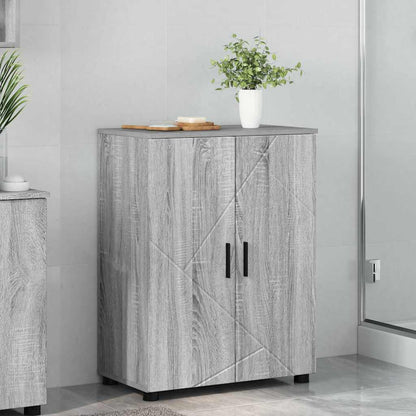 Mobile da Bagno con archiviazione Grigio Sonoma 60 x 35 x 80 cm