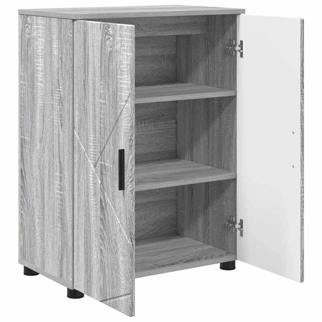 Mobile da Bagno con archiviazione Grigio Sonoma 60 x 35 x 80 cm