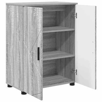 Mobile da Bagno con archiviazione Grigio Sonoma 60 x 35 x 80 cm