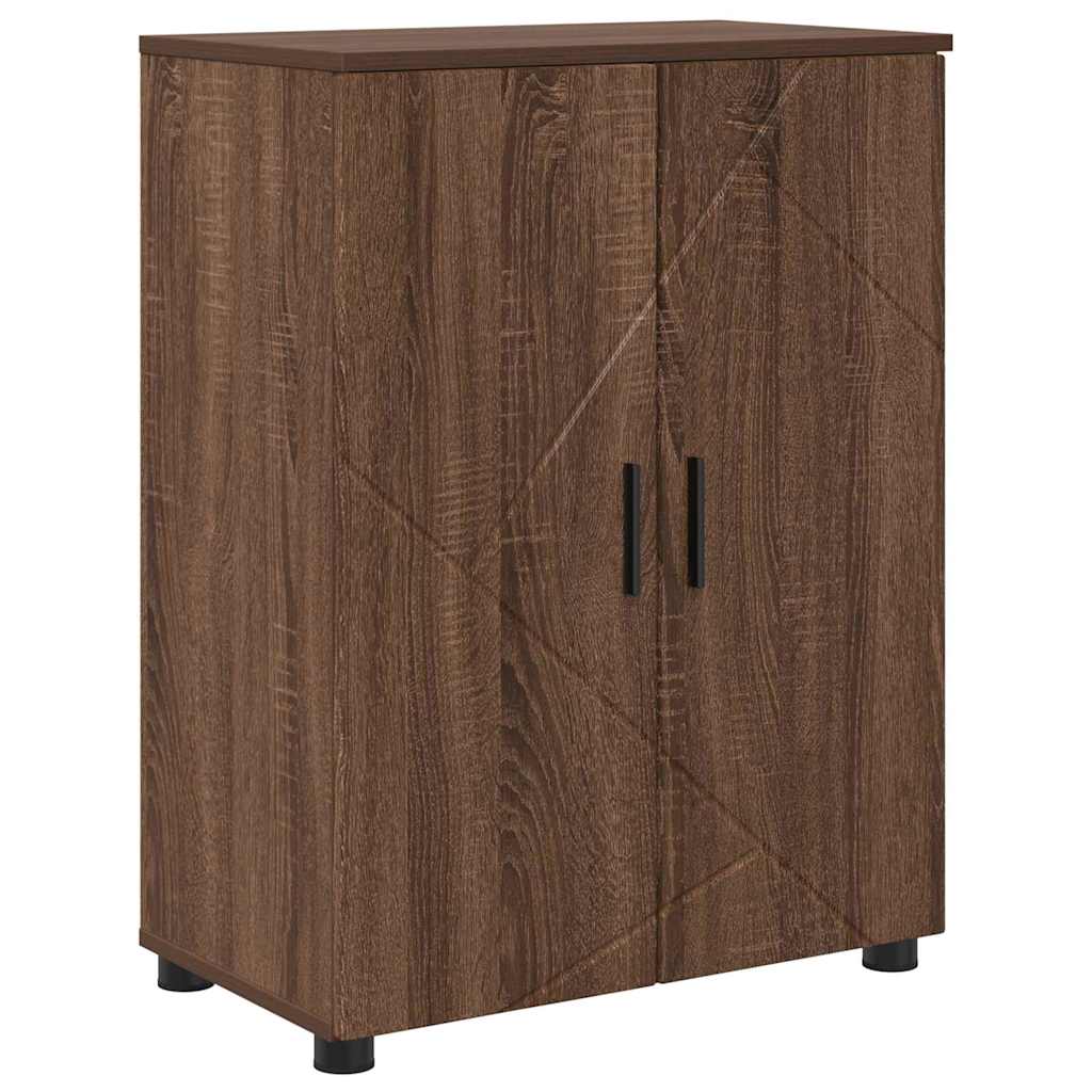 Mobile da Bagno con porta Rovere Marrone 60 x 35 x 80 cm