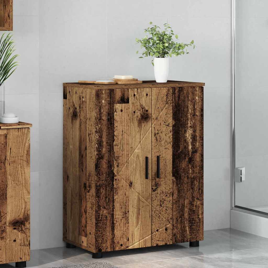 Mobile da Bagno con archiviazione Legno vecchio 60 x 35 x 80 cm