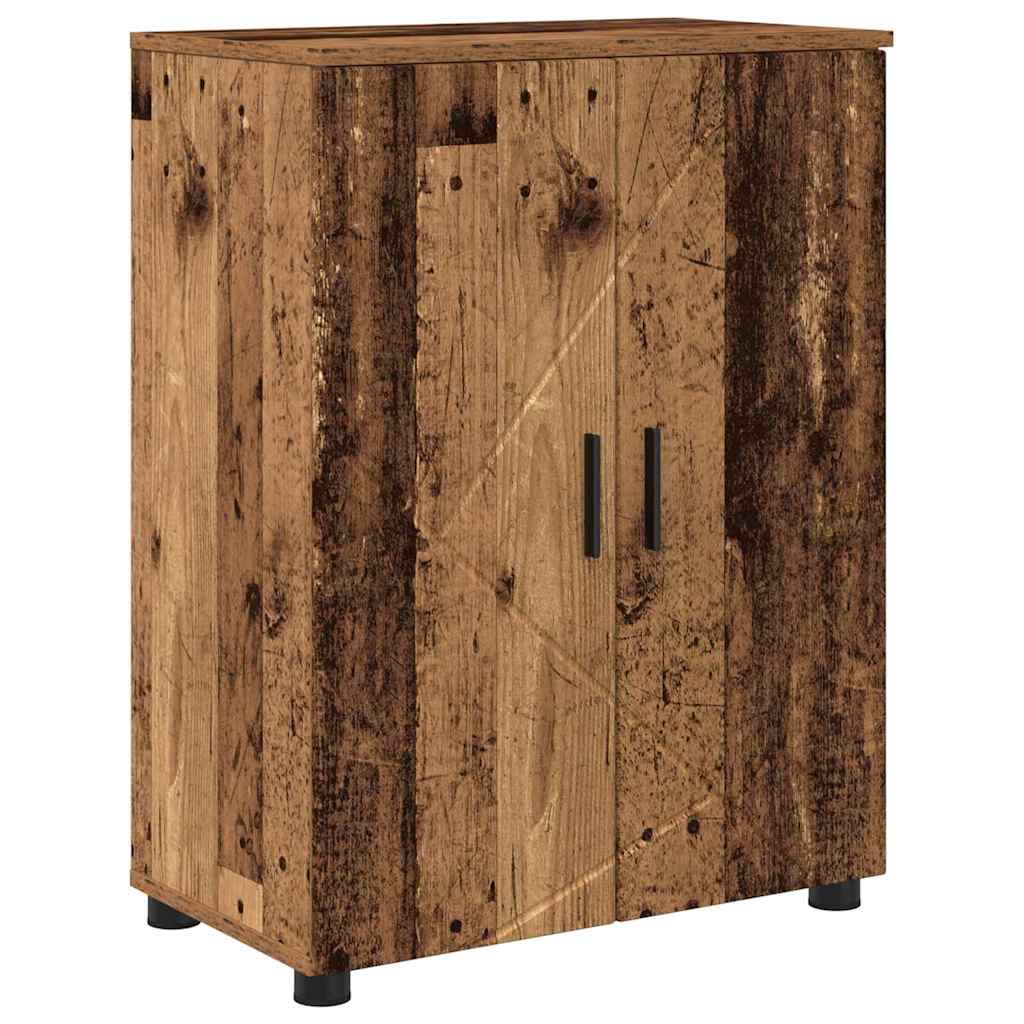 Mobile da Bagno con archiviazione Legno vecchio 60 x 35 x 80 cm