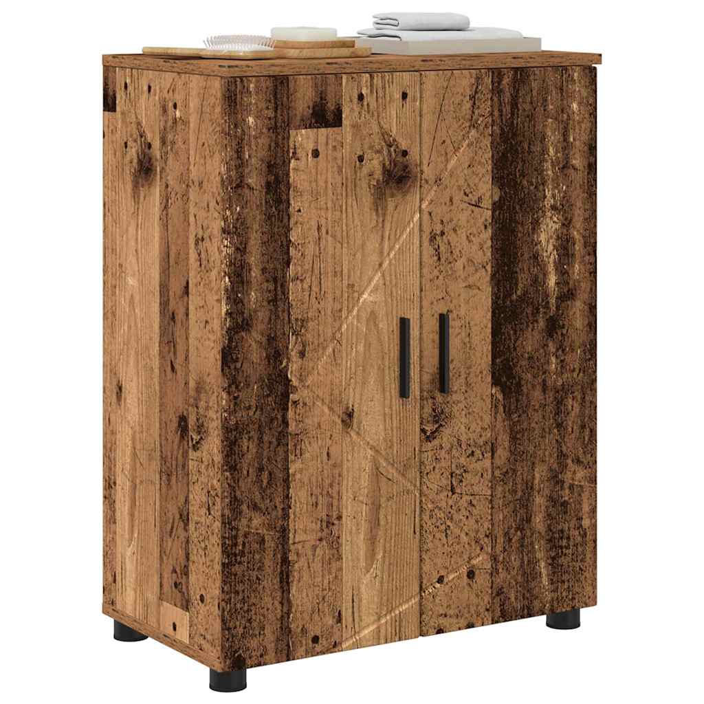Mobile da Bagno con archiviazione Legno vecchio 60 x 35 x 80 cm