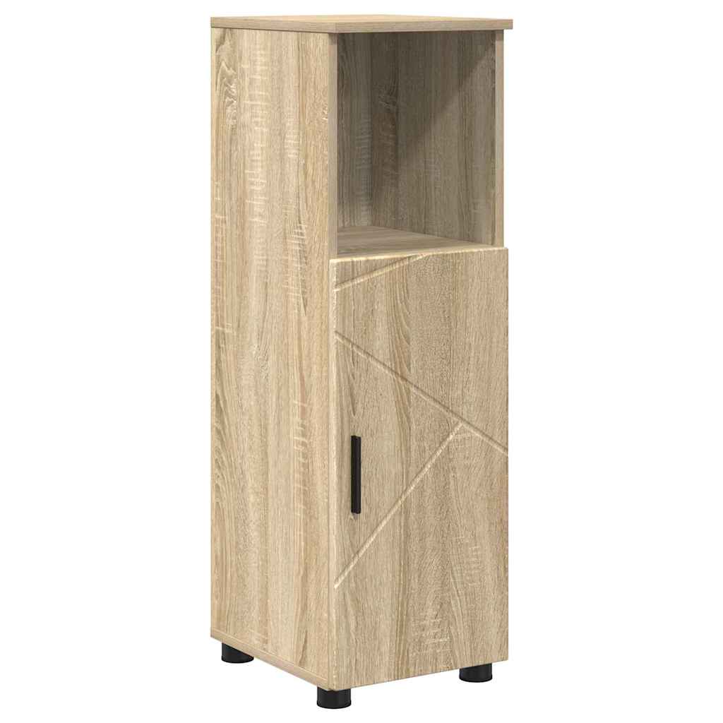 Mobile da Bagno con archiviazione Rovere Sonoma 30 x 35 x 95 cm