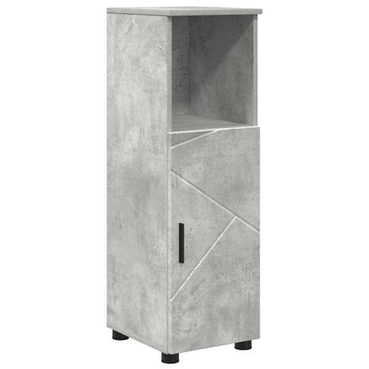 Mobile da Bagno con porta Grigio cemento 30 x 35 x 95 cm