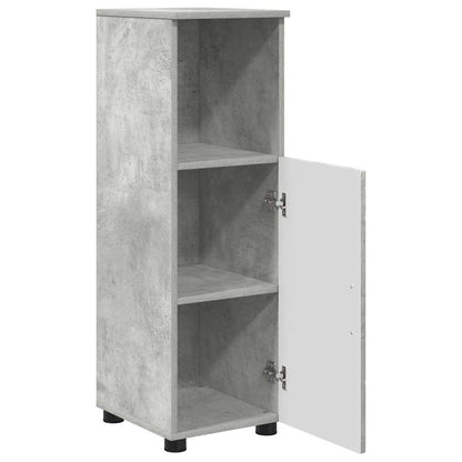 Mobile da Bagno con porta Grigio cemento 30 x 35 x 95 cm