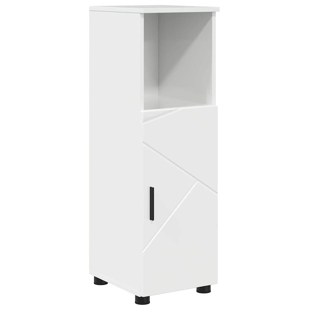 Mobile da Bagno con archiviazione Bianco Lucido 30 x 35 x 95 cm
