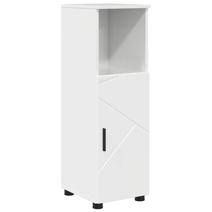 Mobile da Bagno con archiviazione Bianco Lucido 30 x 35 x 95 cm