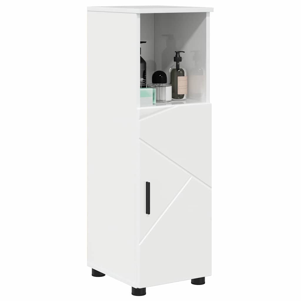 Mobile da Bagno con archiviazione Bianco Lucido 30 x 35 x 95 cm