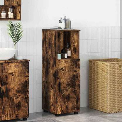 Mobile da Bagno con archiviazione Rovere fumÃ© 30 x 35 x 95 cm