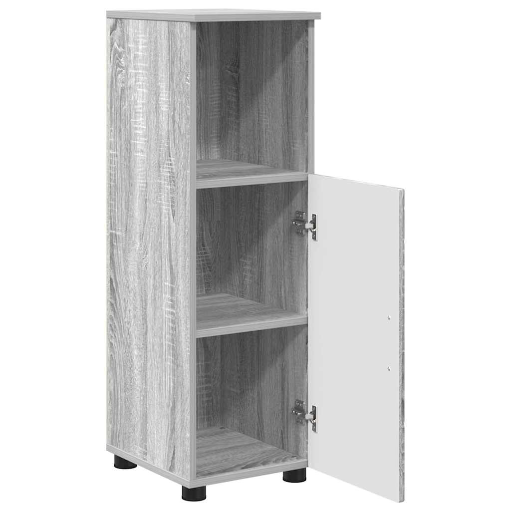 Mobile da Bagno con archiviazione Grigio Sonoma 30 x 35 x 95 cm