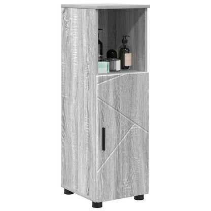 Mobile da Bagno con archiviazione Grigio Sonoma 30 x 35 x 95 cm