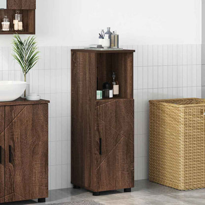 Mobile da Bagno con porta Rovere Marrone 30 x 35 x 95 cm