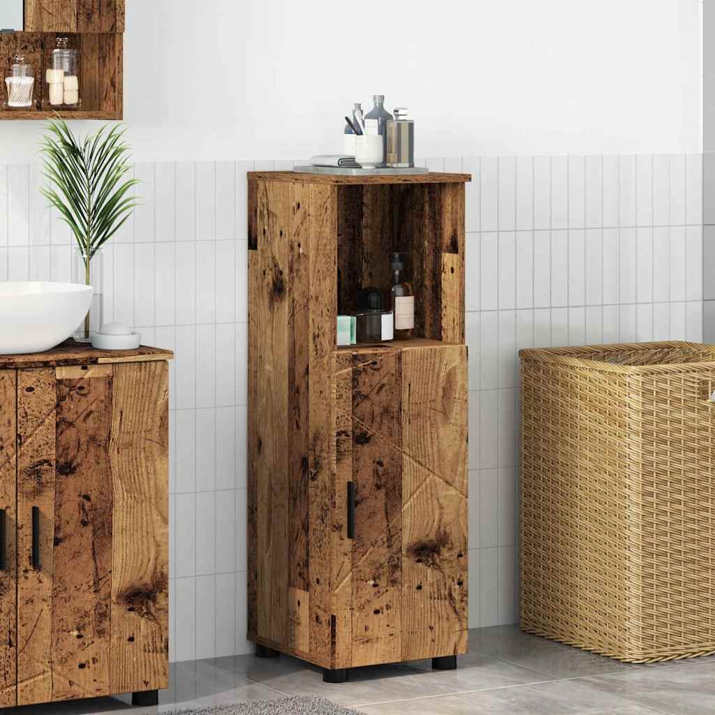 Mobile da Bagno con archiviazione Legno vecchio 30 x 35 x 95 cm