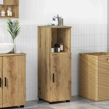 Mobile da Bagno con porta Rovere artigianale 30 x 35 x 95 cm