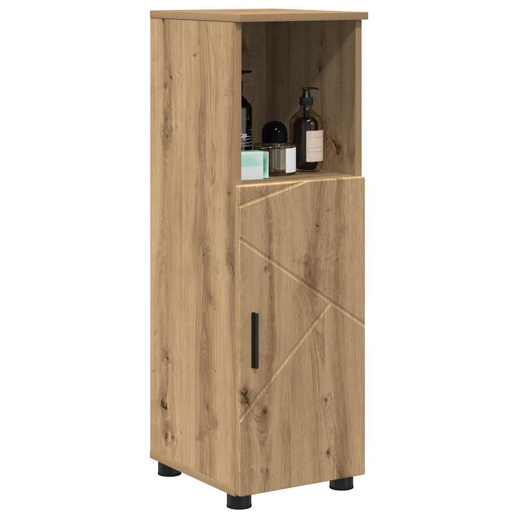 Mobile da Bagno con porta Rovere artigianale 30 x 35 x 95 cm