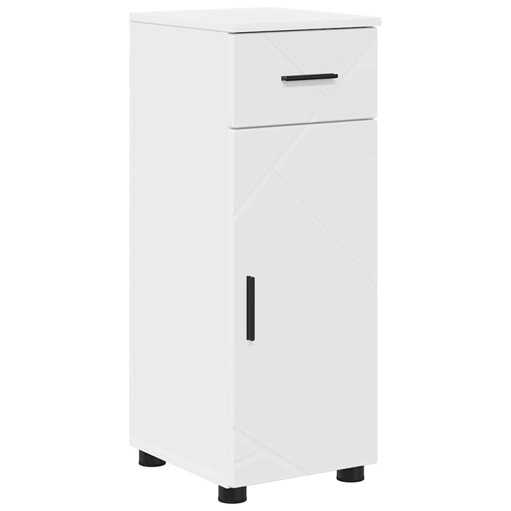 Mobile da Bagno con cassetto con porta Bianco 30 x 35 x 80 cm