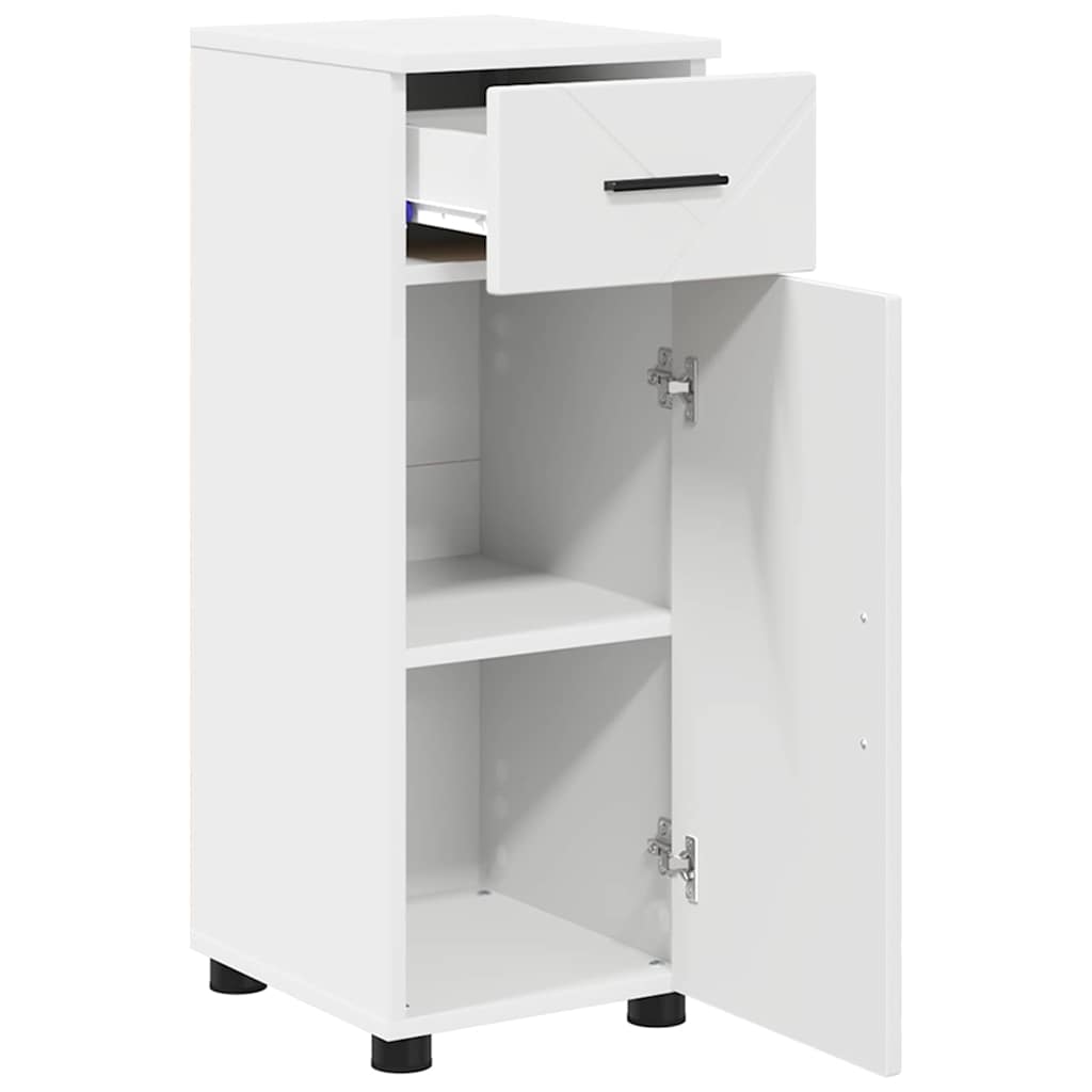 Mobile da Bagno con cassetto con porta Bianco 30 x 35 x 80 cm