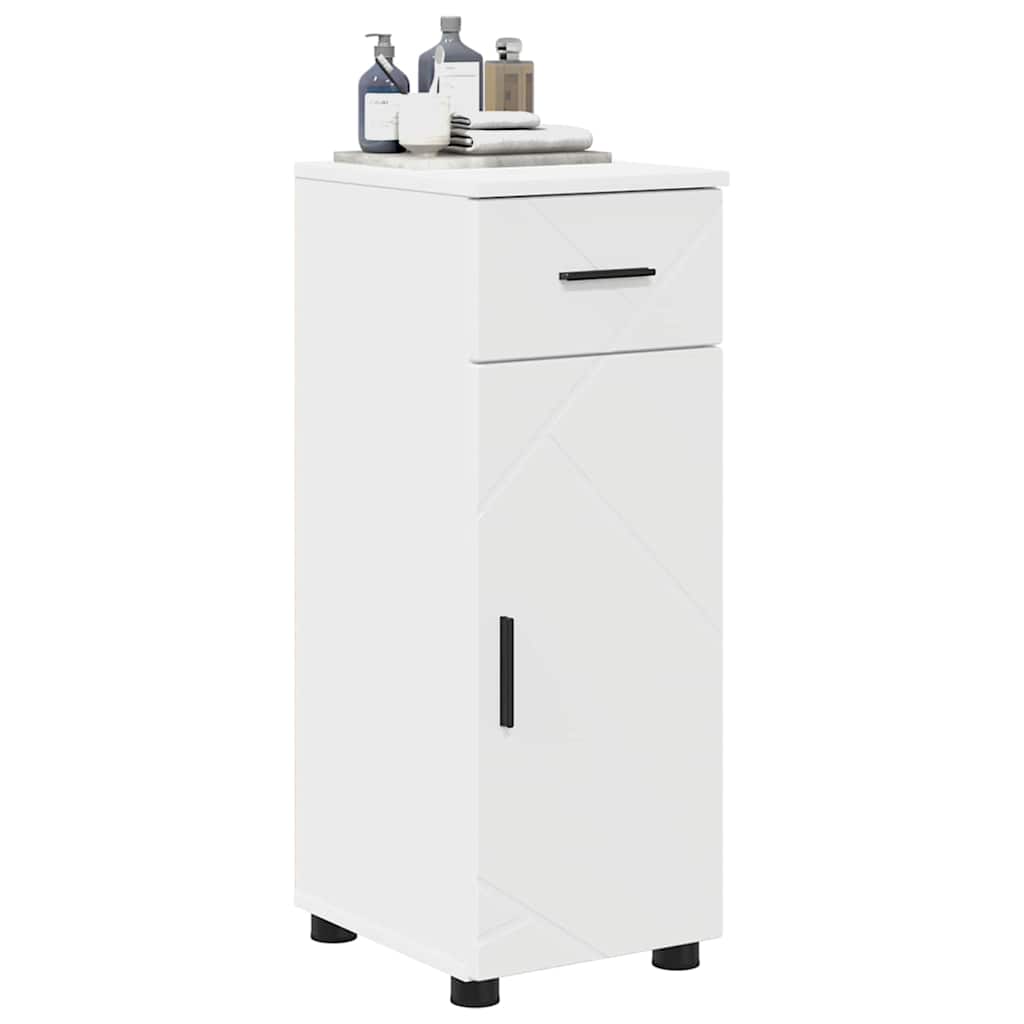 Mobile da Bagno con cassetto con porta Bianco 30 x 35 x 80 cm