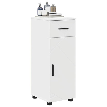 Mobile da Bagno con cassetto con porta Bianco 30 x 35 x 80 cm
