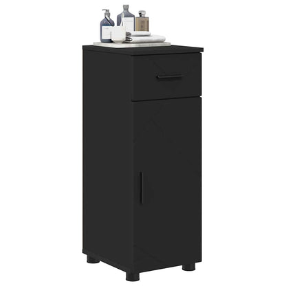 Mobile da Bagno con cassetto con porta Nero 30 x 35 x 80 cm