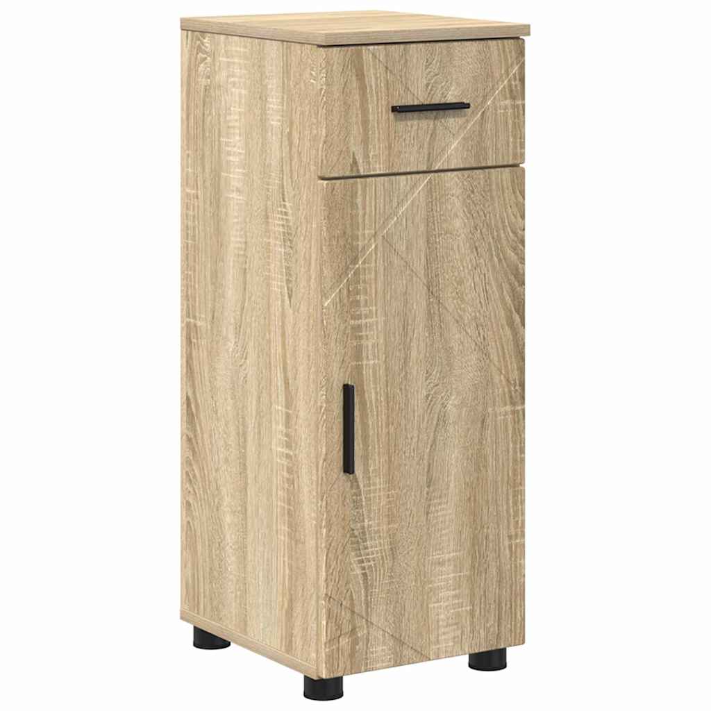 Mobile da Bagno con cassetto Rovere Sonoma 30 x 35 x 80 cm