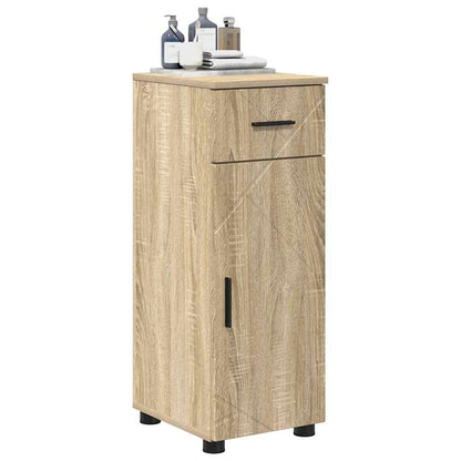 Mobile da Bagno con cassetto Rovere Sonoma 30 x 35 x 80 cm