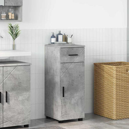 Mobile da Bagno con cassetto Grigio cemento 30 x 35 x 80 cm