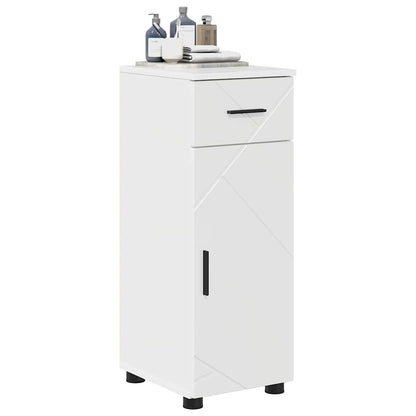 Mobile da Bagno con cassetto Bianco Lucido 30 x 35 x 80 cm