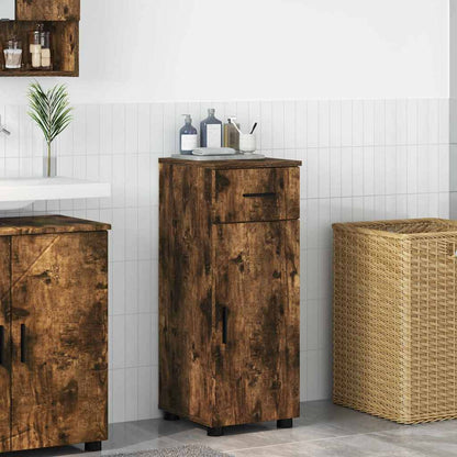Mobile da Bagno con cassetto Rovere fumÃ© 30 x 35 x 80 cm