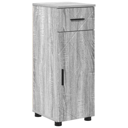 Mobile da Bagno con cassetto Grigio Sonoma 30 x 35 x 80 cm