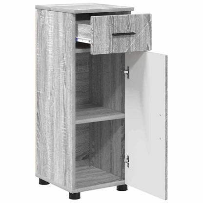 Mobile da Bagno con cassetto Grigio Sonoma 30 x 35 x 80 cm