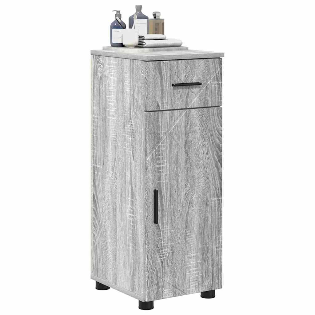 Mobile da Bagno con cassetto Grigio Sonoma 30 x 35 x 80 cm