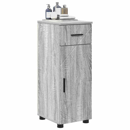 Mobile da Bagno con cassetto Grigio Sonoma 30 x 35 x 80 cm
