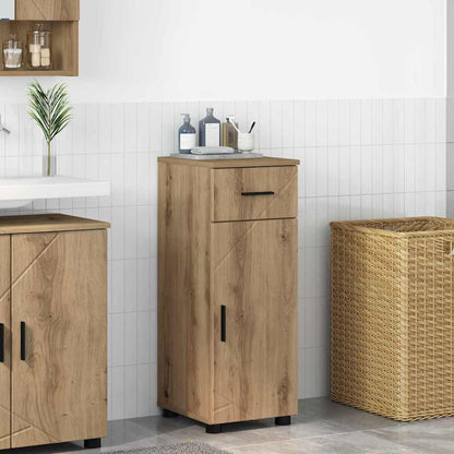 Mobile da Bagno con cassetto Rovere artigianale 30 x 35 x 80 cm