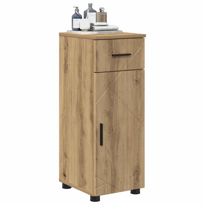 Mobile da Bagno con cassetto Rovere artigianale 30 x 35 x 80 cm