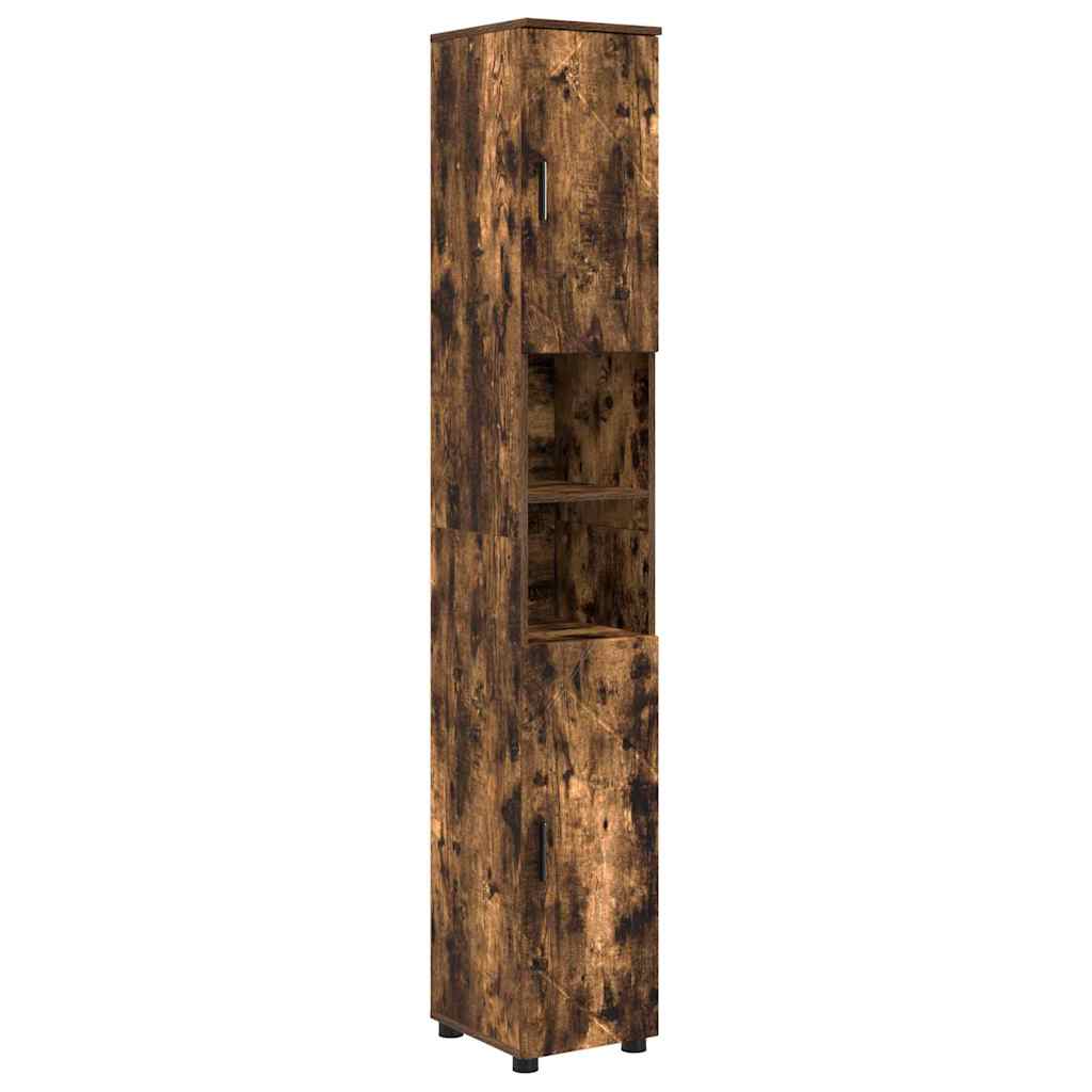 Mobile da Bagno con archiviazione Rovere fumÃ© 30 x 35 x 192 cm