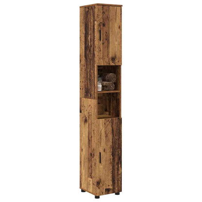 Mobile da Bagno con porta Legno vecchio 30 x 35 x 192 cm