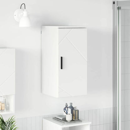 Mobile da Bagno con porta Bianco Lucido 30 x 31,5 x 61 cm